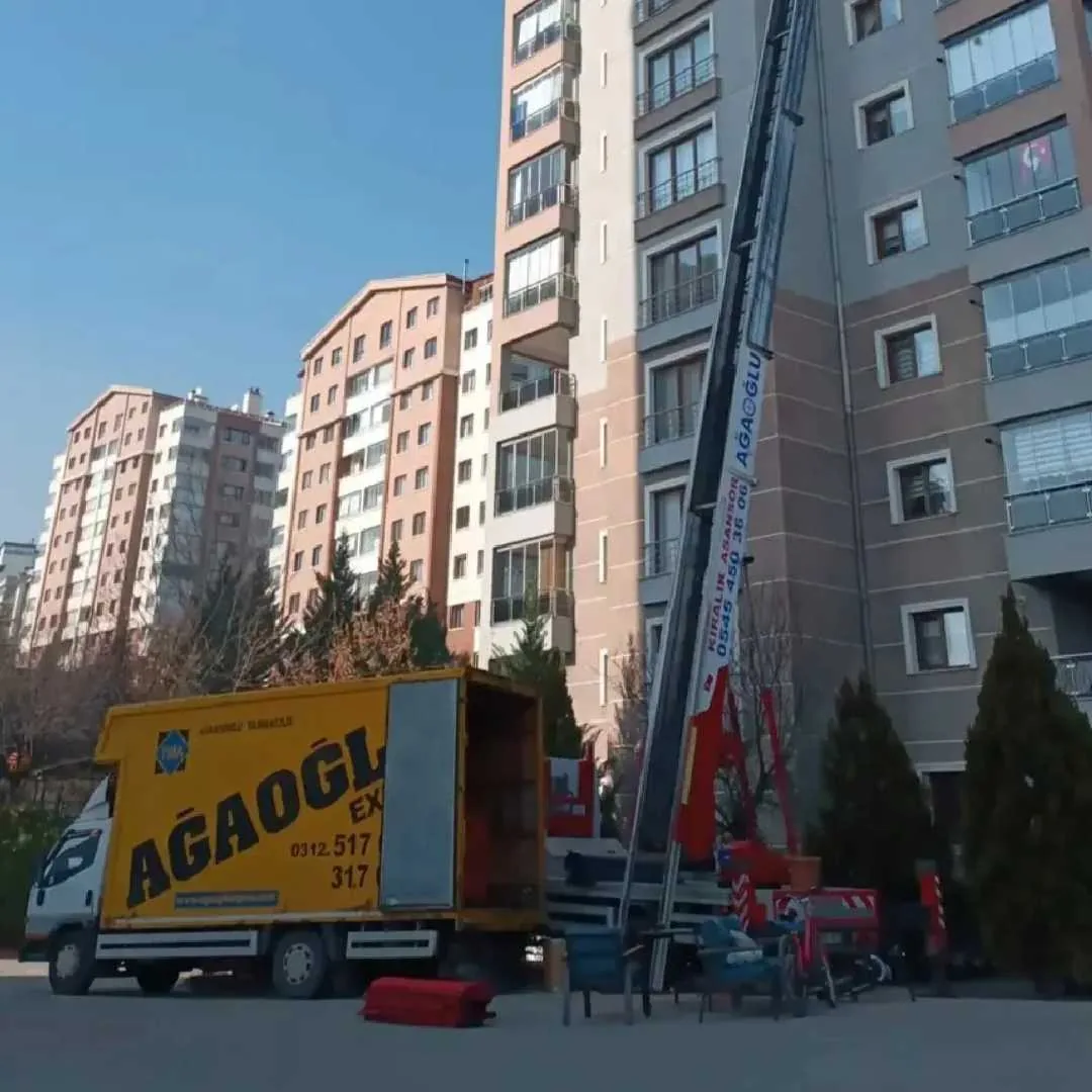 Ağaoğlu sarı kamyon ve asansörlü nakliyat
